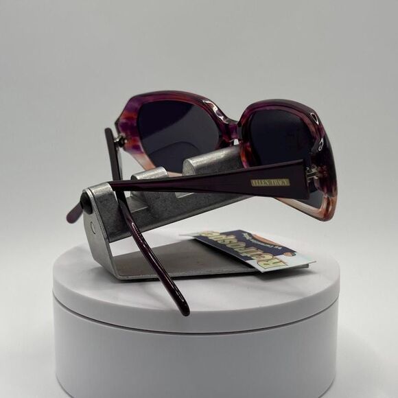 NOS Vintage Y2K Designer Ladies Sunglasses Ellen Tracy | Plum Fade Plastic Frame